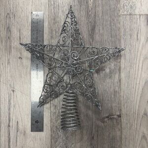 Silver Star Tree Topper